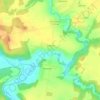 Топографическая карта Тюнино, высота, рельеф