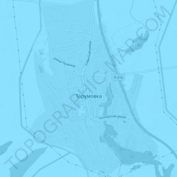 Топографическая карта Тарумовка, высота, рельеф