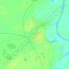 Топографическая карта Бердюгино, высота, рельеф