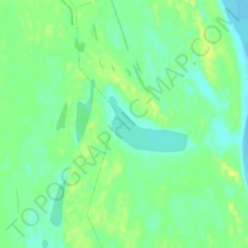 Топографическая карта озеро Капылово, высота, рельеф