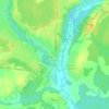 Топографическая карта Ублиска, высота, рельеф