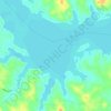 Топографическая карта Lake Wateree, высота, рельеф
