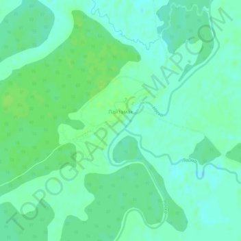 Топографическая карта Лайтамак, высота, рельеф