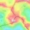 Топографическая карта Даутский хребет, высота, рельеф