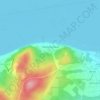 Топографическая карта Воронежское-3, высота, рельеф