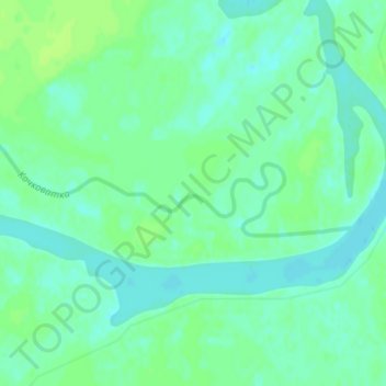 Топографическая карта Кочковатка, высота, рельеф