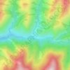 Топографическая карта Вовнушки, высота, рельеф
