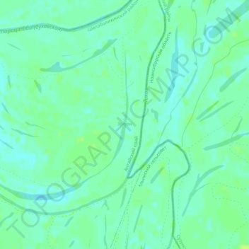 Топографическая карта Затон, высота, рельеф