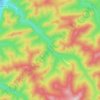 Топографическая карта Голубая, высота, рельеф