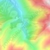 Топографическая карта Каинды, высота, рельеф