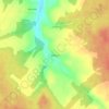 Топографическая карта Мещеры, высота, рельеф