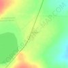 Топографическая карта Сухое Озеро, высота, рельеф