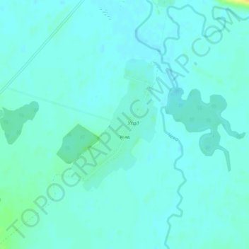Топографическая карта Усад, высота, рельеф