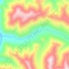 Топографическая карта Эльдиг-Хем, высота, рельеф