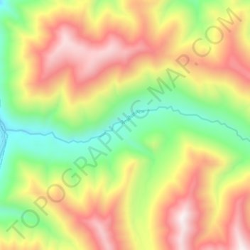 Топографическая карта Эльдиг-Хем, высота, рельеф