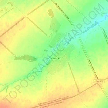 Топографическая карта Малтабарово, высота, рельеф