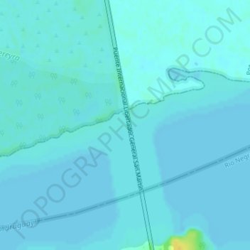 Топографическая карта Pereyra, высота, рельеф