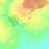 Топографическая карта Шадрино, высота, рельеф