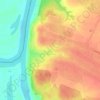 Топографическая карта Шиморское, высота, рельеф