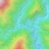 Топографическая карта 赤石ダム, высота, рельеф