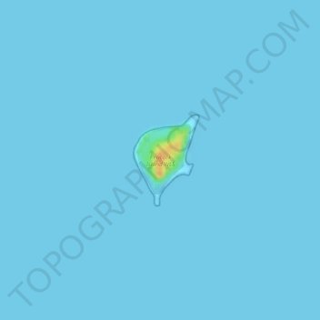 Топографическая карта Peacock Island WLS, высота, рельеф