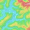 Топографическая карта Okerstausee, высота, рельеф