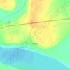 Топографическая карта Абезь, высота, рельеф