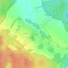 Топографическая карта Трёхденево, высота, рельеф