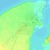 Топографическая карта Измери, высота, рельеф