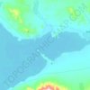 Топографическая карта Нарым, высота, рельеф