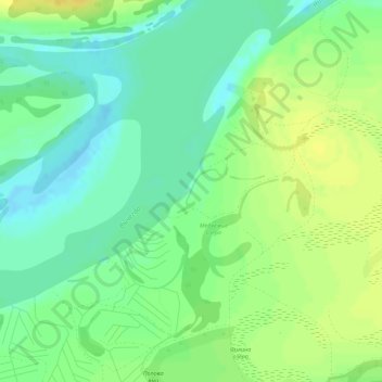 Топографическая карта Телецкое, высота, рельеф