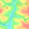 Топографическая карта Шапошниково, высота, рельеф