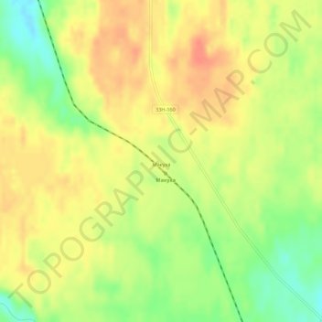 Топографическая карта Макуха, высота, рельеф