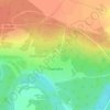 Топографическая карта Подтыбок, высота, рельеф