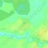 Топографическая карта Сенцово, высота, рельеф