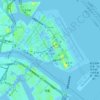 Топографическая карта 东京国际机场, высота, рельеф