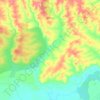 Топографическая карта Калтаса, высота, рельеф
