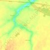 Топографическая карта Турбаево, высота, рельеф