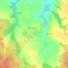 Топографическая карта Хребтово, высота, рельеф