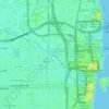 Топографическая карта Miami River, высота, рельеф