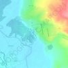 Топографическая карта Серное озеро, высота, рельеф