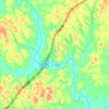 Топографическая карта 汨羅, высота, рельеф