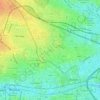 Топографическая карта Dublin, высота, рельеф