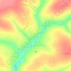 Топографическая карта Большая Чернава, высота, рельеф
