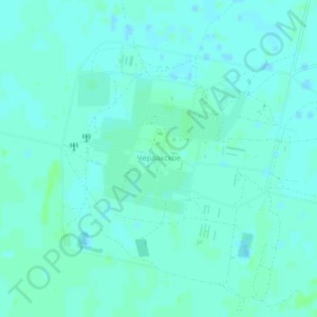 Топографическая карта Черлакское, высота, рельеф