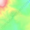 Топографическая карта Верхние Мулебки, высота, рельеф
