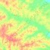 Топографическая карта Kisatchie National Forest, высота, рельеф