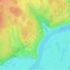 Топографическая карта Солонцы, высота, рельеф