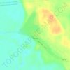 Топографическая карта Окунеево, высота, рельеф
