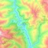 Топографическая карта 梅里雪山国家公园景区, высота, рельеф